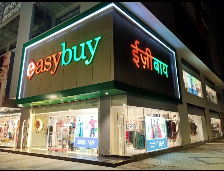 "Easy Buy shopping platform showcasing fashion, electronics, and home products with secure and fast delivery."