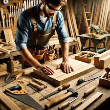 Expert carpenter at work